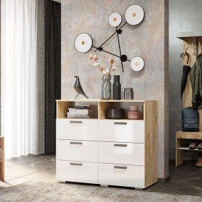 Комод Азаро (Крафт/Белый глянец) в Уфе - ufa.mebel24.online | фото 3