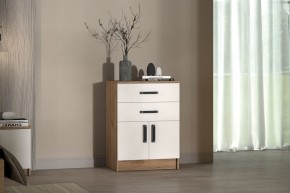 Комод Эконом (Дуб крафт золотой/Белый текстурный) в Уфе - ufa.mebel24.online | фото 3