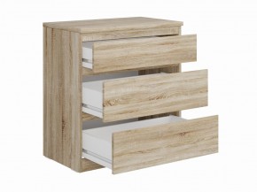 Комод КАСТОР с тремя ящиками, цвет Дуб Сонома в Уфе - ufa.mebel24.online | фото 2