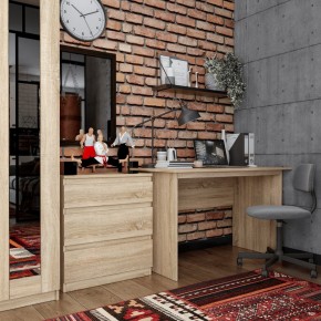 Комод КАСТОР с тремя ящиками, цвет Дуб Сонома в Уфе - ufa.mebel24.online | фото 3