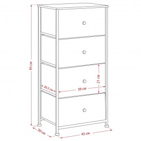 Комод Leset Линкс 4 ящика (МДФ) в Уфе - ufa.mebel24.online | фото 12