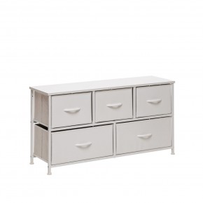 Комод Leset Линкс широкий (к/з), Каркас Белый, ящики Белые в Уфе - ufa.mebel24.online | фото 2