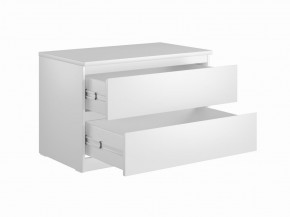 Комод МАЛЬТА низкий с двумя выдвижными ящиками, цвет белый в Уфе - ufa.mebel24.online | фото 3