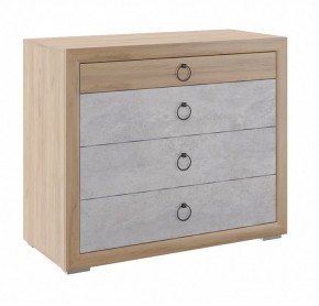 Комод малый Глэдис М26 (Дуб Золотой/Цемент светлый) в Уфе - ufa.mebel24.online | фото