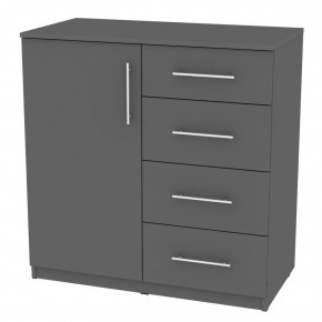Комод "Калисто (K17)" ручка рейлинг (Графит) в Уфе - ufa.mebel24.online | фото