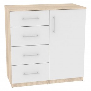 Комод "Калисто (K18)" ручка рейлинг (ДСС-Белый) в Уфе - ufa.mebel24.online | фото