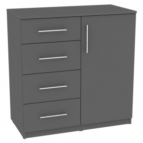Комод "Калисто (K18)" ручка рейлинг (Графит) в Уфе - ufa.mebel24.online | фото