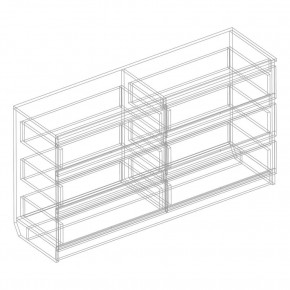 Комод с 6 ящиками 1200 "Бьянко" (Белый лофт) в Уфе - ufa.mebel24.online | фото 3