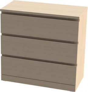 Комод Варма 3 с тремя выдвижными ящиками, цвет дуб белёный в Уфе - ufa.mebel24.online | фото