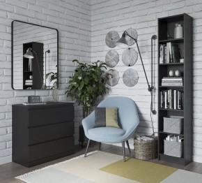 Комод Варма 3 с тремя выдвижными ящиками, цвет ясень черный в Уфе - ufa.mebel24.online | фото 4