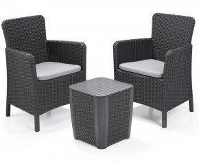 Комплект мебели Трентон балкон (Trenton Balcony graphite) графит в Уфе - ufa.mebel24.online | фото