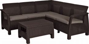 Комплект мебели угловой Корфу Релакс Сет (CORFU II RELAX SET) коричневый в Уфе - ufa.mebel24.online | фото 2