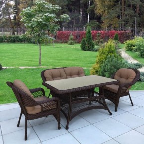 Комплект плетеной мебели T130/LV-520BB-Brown_Beige в Уфе - ufa.mebel24.online | фото 2