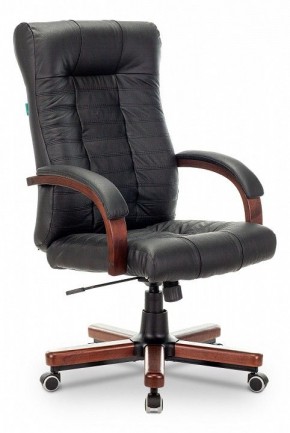 Кресло для руководителя KB-10WALNUT/B/LEATH в Уфе - ufa.mebel24.online | фото