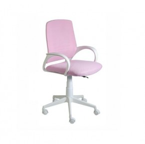 Кресло Ирис White сетка/ткань розовая в Уфе - ufa.mebel24.online | фото