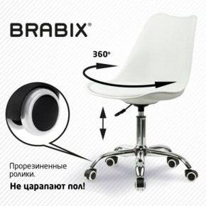 Кресло стул BRABIX "Eames MG-310 CH", хром, пластик белый, экокожа белая, 532923 в Уфе - ufa.mebel24.online | фото 7