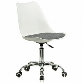 Кресло стул BRABIX "Eames MG-310 CH", хром, пластик белый, ткань серая, 532924 в Уфе - ufa.mebel24.online | фото 2