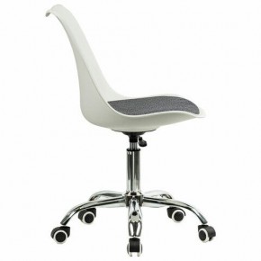 Кресло стул BRABIX "Eames MG-310 CH", хром, пластик белый, ткань серая, 532924 в Уфе - ufa.mebel24.online | фото 3