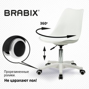 Кресло стул BRABIX "Eames MG-310 PL", пластик белый, экокожа белая, 532926 в Уфе - ufa.mebel24.online | фото 5