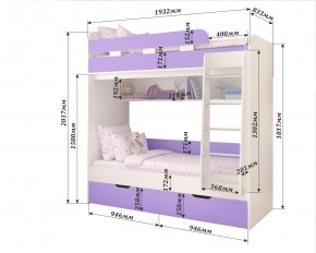 Кровать 2-х ярусная Юниор 5 в Уфе - ufa.mebel24.online | фото 2