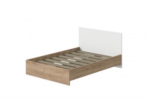 Кровать Эконом 1200 (Дуб крафт золотой/Белый текстурный) в Уфе - ufa.mebel24.online | фото