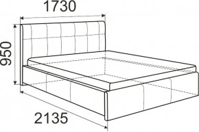 Кровать Изабелла с латами Newtone cacao 1400x2000 в Уфе - ufa.mebel24.online | фото 6