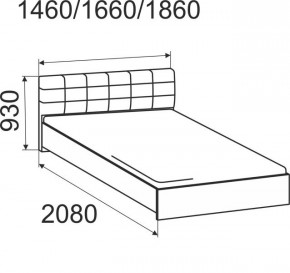 Кровать Лита с подъемным механизмом 1400*2000 в Уфе - ufa.mebel24.online | фото 4