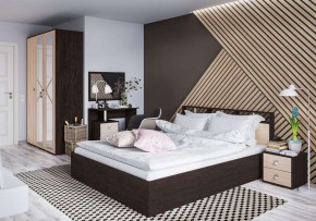 Кровать Ненси-2 1.6 Ортопед ПМ с ящиком венге/дуб молочный в Уфе - ufa.mebel24.online | фото 2