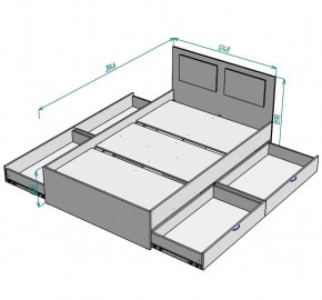 Кровать Ольга L37 (1200) 4 ящика в Уфе - ufa.mebel24.online | фото 2