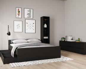 Кровать ОРИОН двухспальная с ортопедическим основанием 180х200, цвет Дуб Венге в Уфе - ufa.mebel24.online | фото 3