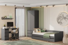Кровать КР 2 + основание ДСП Лайт (универсальная) Графит в Уфе - ufa.mebel24.online | фото 5