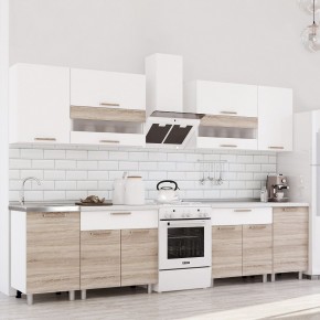 Кухня Айсбери 2.4 м (Белый/Дуб Сонома) в Уфе - ufa.mebel24.online | фото