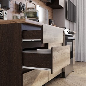 Кухня Энигма 1.6 м (венге/дуб каньон) в Уфе - ufa.mebel24.online | фото 2