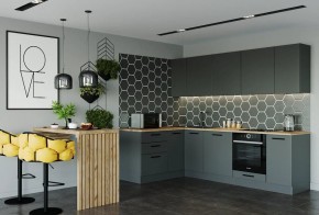 Кухня угловая Антрацит 2600х1600 (Стол. 38мм) в Уфе - ufa.mebel24.online | фото 1
