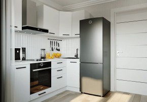 Кухонный гарнитур Белый Глянец 2200*1000 (Стол. 38мм) в Уфе - ufa.mebel24.online | фото