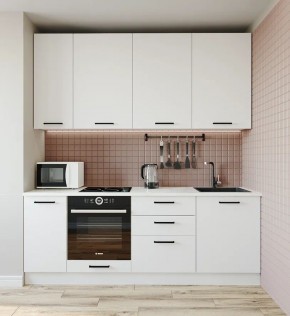 Кухонный гарнитур Белый Глянец 2200 h950 (Стол. 38мм) в Уфе - ufa.mebel24.online | фото