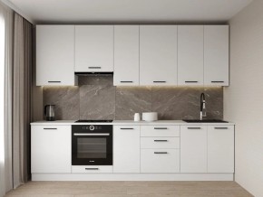 Кухонный гарнитур Белый Глянец 3000 h950 (Стол. 26мм) в Уфе - ufa.mebel24.online | фото