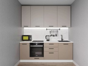 Кухонный гарнитур Каппучино 2200 h950 (Стол. 38мм) в Уфе - ufa.mebel24.online | фото