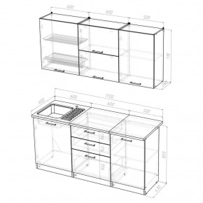 Кухонный гарнитур Лира Экстра 1700 в Уфе - ufa.mebel24.online | фото 4