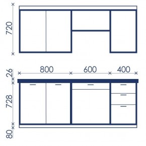 Кухонный гарнитур Ольвия-6 (1.8м) в Уфе - ufa.mebel24.online | фото 4