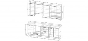 Кухонный гарнитур Санторини 2400 h950 (Стол. 38мм) в Уфе - ufa.mebel24.online | фото 2