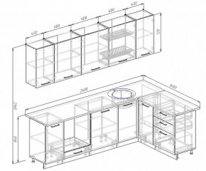 Кухонный гарнитур угловой Бланка 2600х1600 (Стол. 38мм) в Уфе - ufa.mebel24.online | фото 2