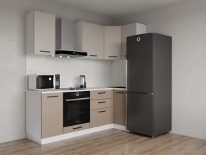 Кухонный гарнитур угловой Каппучино 2200*1000 (Стол. 26мм) в Уфе - ufa.mebel24.online | фото