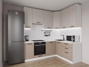 Кухонный гарнитур угловой Каппучино 2200*1600 h 950 (Стол. 38мм) в Уфе - ufa.mebel24.online | фото