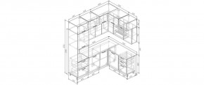 Кухонный гарнитур угловой Санторини 2200*1700 (Стол. 38мм) в Уфе - ufa.mebel24.online | фото 2