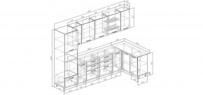 Кухонный гарнитур угловой Санторини 3200*1400 (Стол. 26мм) в Уфе - ufa.mebel24.online | фото 2