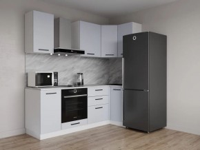 Кухонный гарнитур угловой Смоки 2200*1000 (Стол. 38 мм) в Уфе - ufa.mebel24.online | фото 1