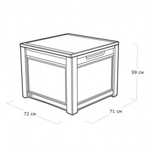 Квадратный сундук Cube Rattan 208 л в Уфе - ufa.mebel24.online | фото 5