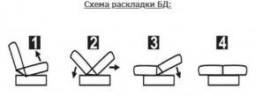 ЛАУРА ЛЮКС Диван Лаура Люкс БД+2подушки в Уфе - ufa.mebel24.online | фото 7