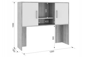 ЛАЙТ 2 Надстройка стола компьютерного (1200) в Уфе - ufa.mebel24.online | фото 2
